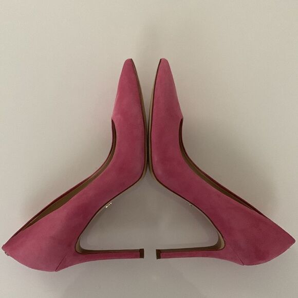 Sam Edelman Hasel Suede Pumps in Pink Confetti Shoes Size 8 - Picture 9 of 13